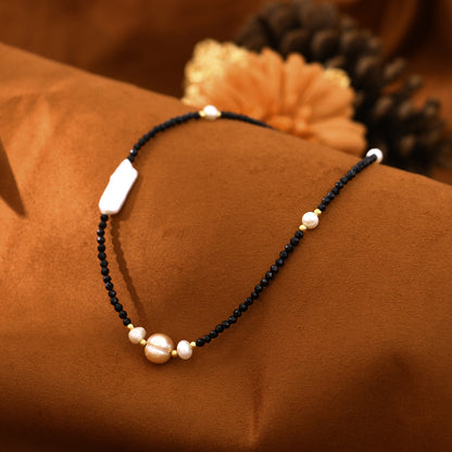 Simple Style Classic Style U Shape Freshwater Pearl Copper Beaded Women's Bracelets Necklace