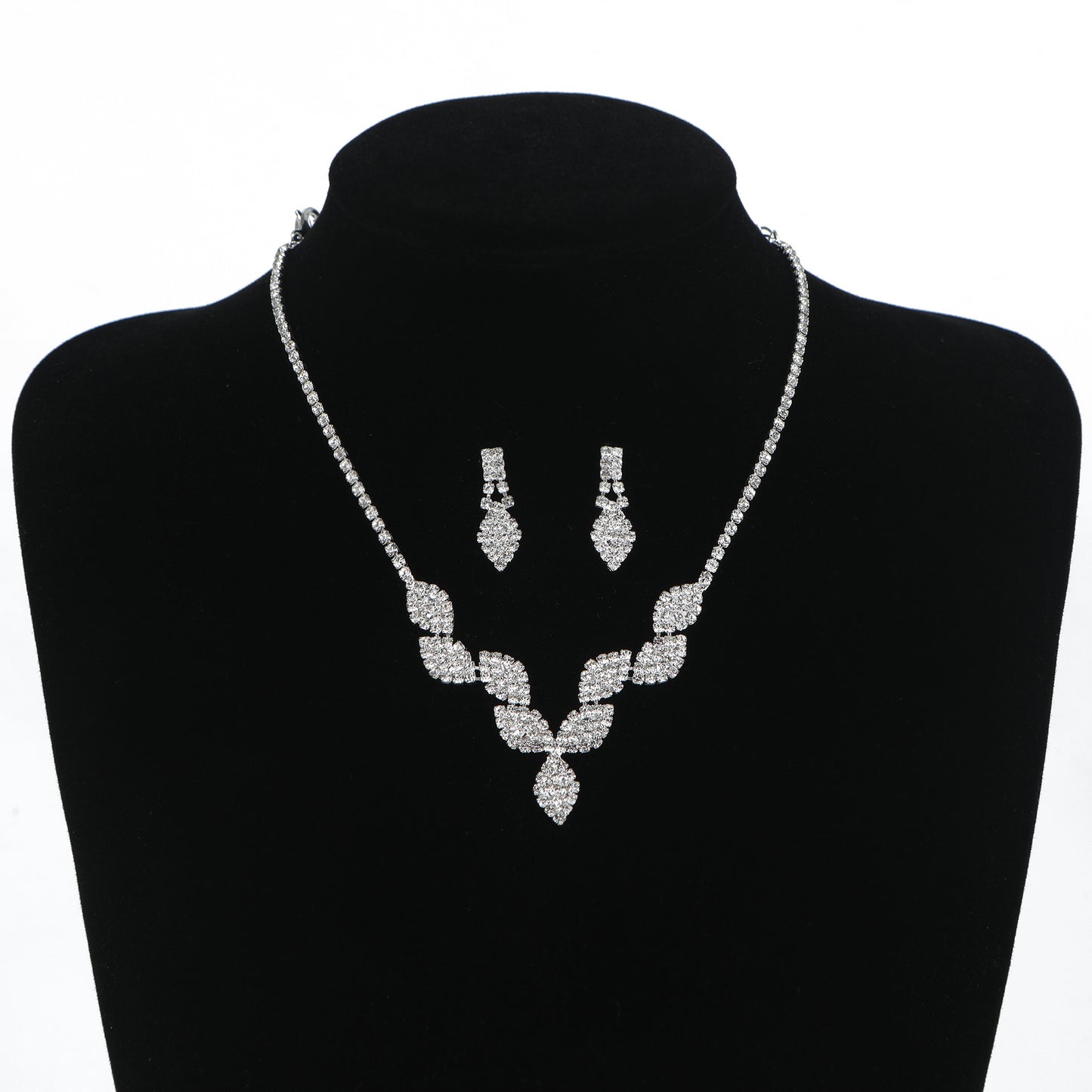 Simple Style Classic Style Waves Rhinestone Inlay Rhinestones Women's Necklace