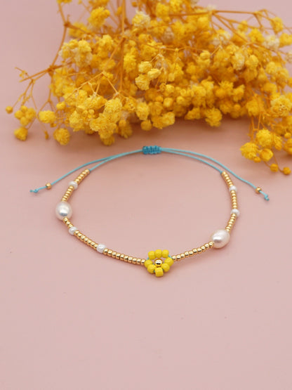 Gooddiy Wholesale Jewelry Fashion Beads Hand-woven Small Daisy Bracelet