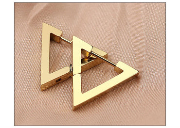 1 Piece Simple Style Geometric Plating Stainless Steel Earrings
