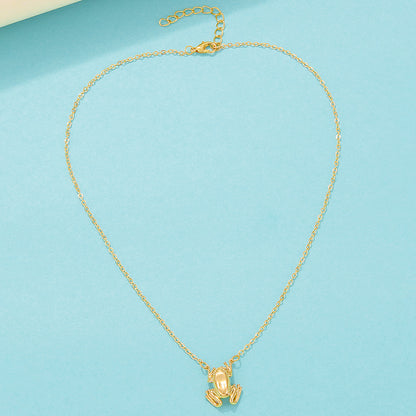 New Frog Pendant Necklace Creative Fashion Cute Necklace