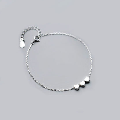 Simple Style Heart Shape Copper Plating Bracelets 1 Piece
