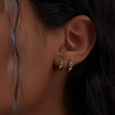 1 Pair Lady Geometric Plating Inlay Sterling Silver Zircon Earrings