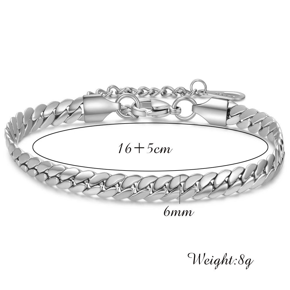 Fashion Solid Color Twist Titanium Steel Bracelets 1 Piece