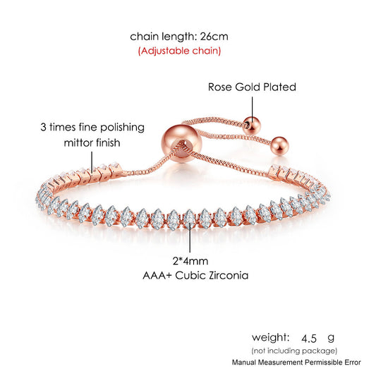 Fashion Eye Copper Zircon Bracelets In Bulk