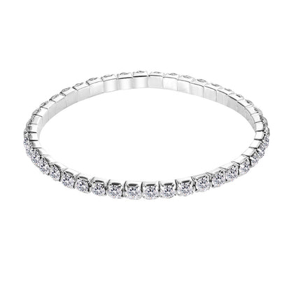 Fashion Round Artificial Crystal Plating Artificial Rhinestones Women's Anklet 1 Piece
