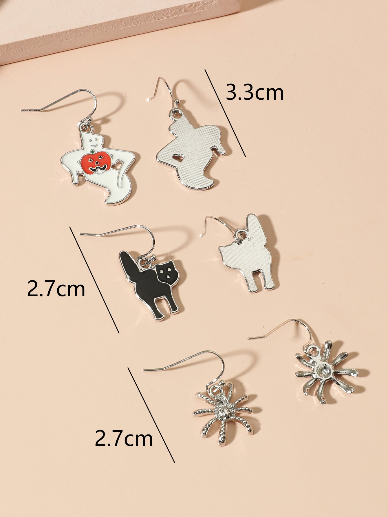 Fashion Spider Bat Alloy Plating Women's Drop Earrings 1 Pair