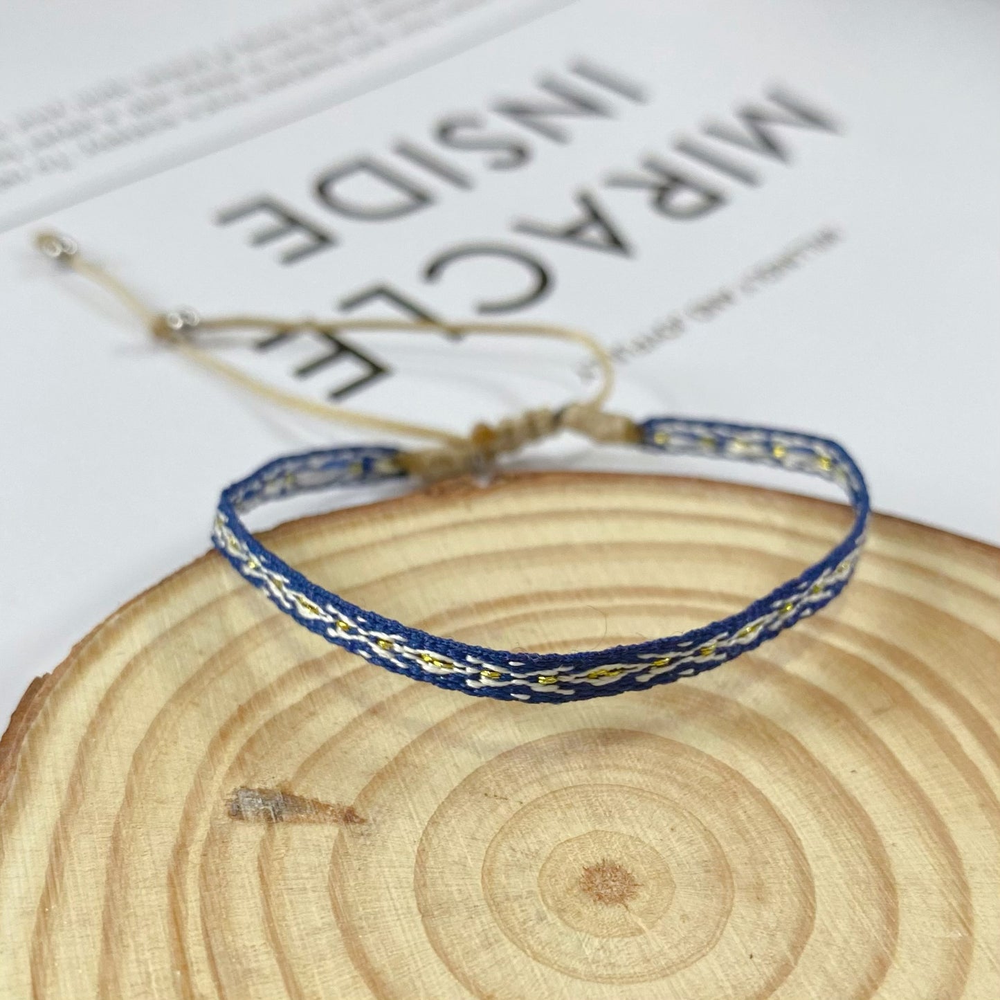 1 Set Fashion Eye Artificial Pearl Seed Bead Beaded Rhinestones Unisex Bracelets