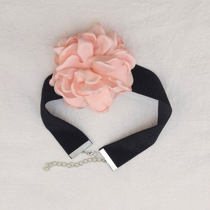 Cute Sweet Flower Cloth Women's Choker