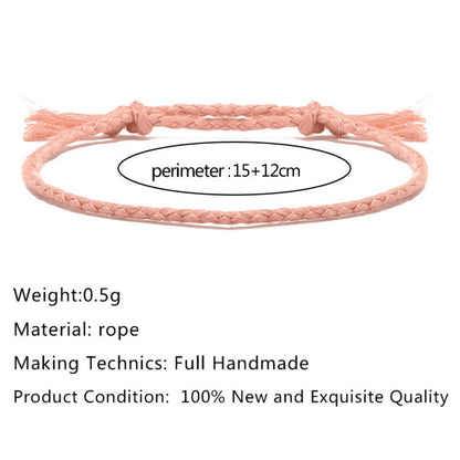 Simple Style Solid Color Cotton Knitting Women's Bracelets 1 Piece