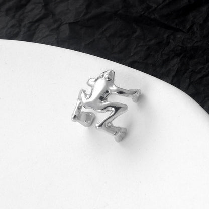 Fashion And Cute Alloy Plating Unisex Frog Ear Clips