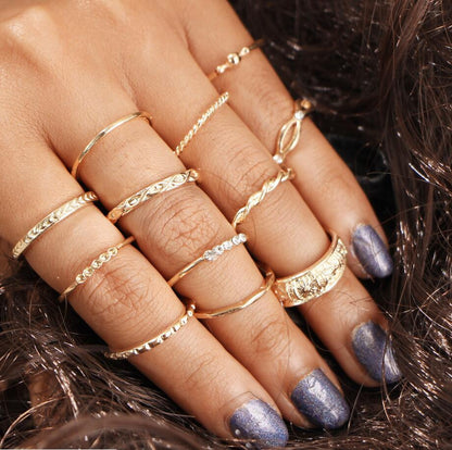 Simple Style Geometric Alloy Plating Rhinestones Women's