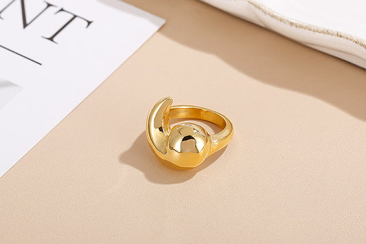 European And American Design Fashion Creative Geometric Ring Titanium Steel Retro Ring Women Wholesale