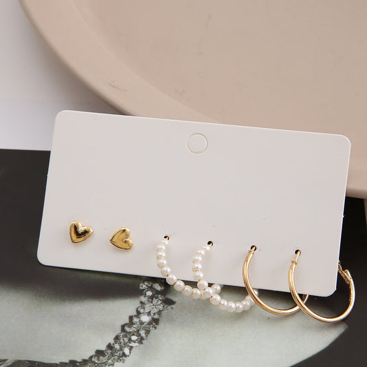 Ins Style Retro Exaggerated Alloy No Inlaid Unisex Earrings