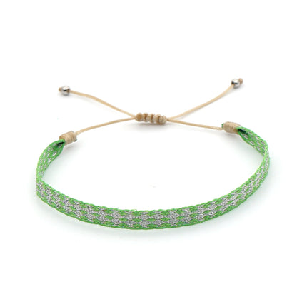 Wholesale Ethnic Style Plaid Adjustable Bracelet Gooddiy