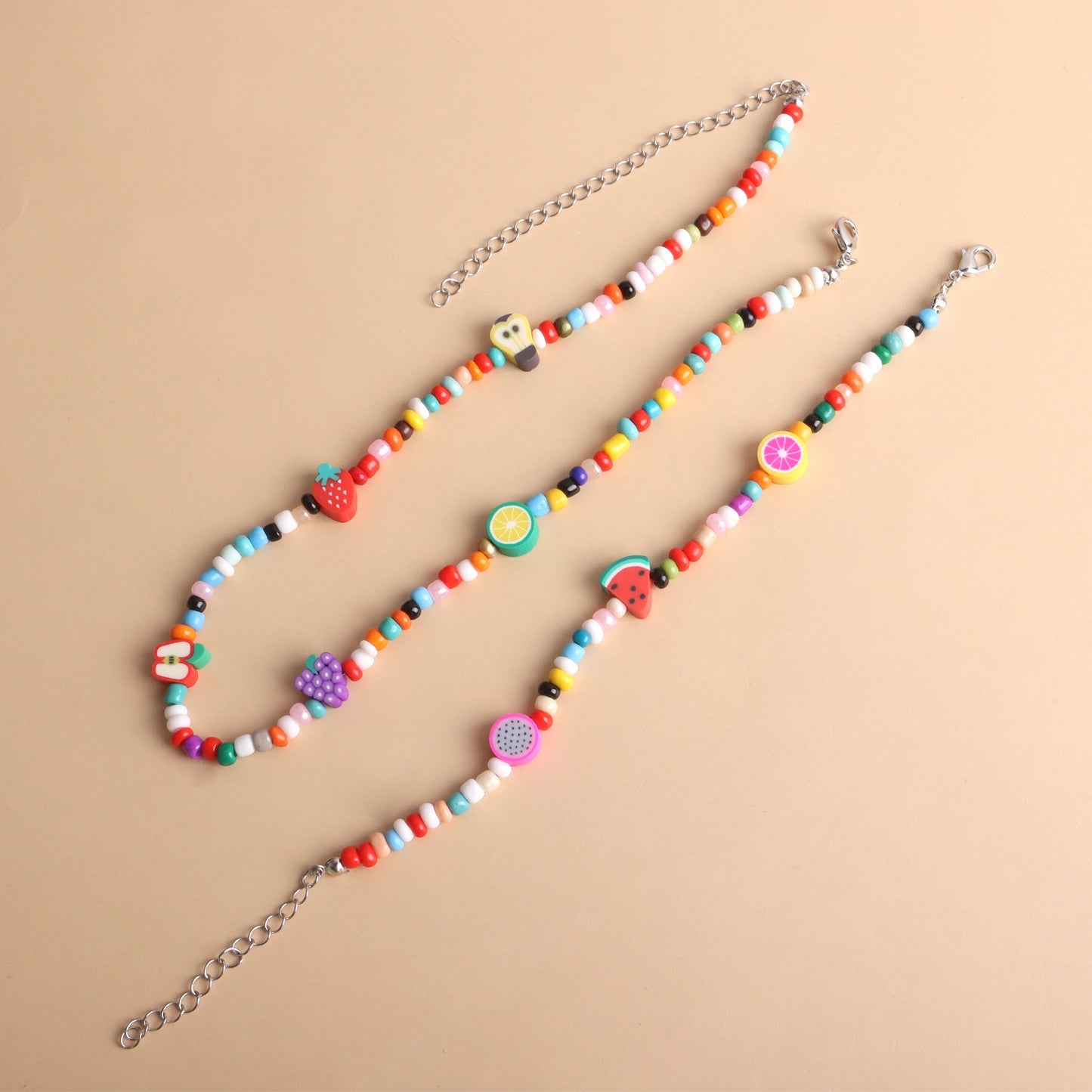 Fashion Fruit Beaded Bracelets Necklace