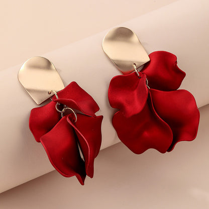 Fashion Rose Flower Earrings Wholesale Gooddiy
