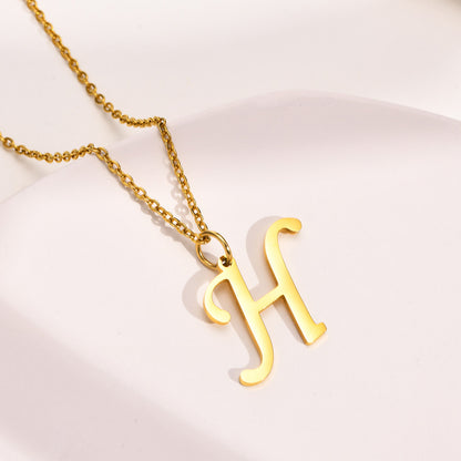 Simple Style Letter Stainless Steel Plating Charms