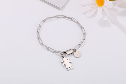 Women's Titanium Steel European And American Fashion Personality Bracelet