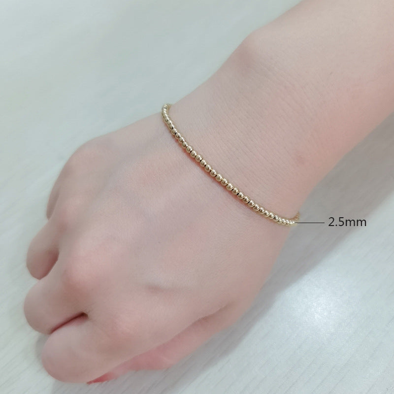 Fashion Geometric Solid Color Stainless Steel Plating Bracelets