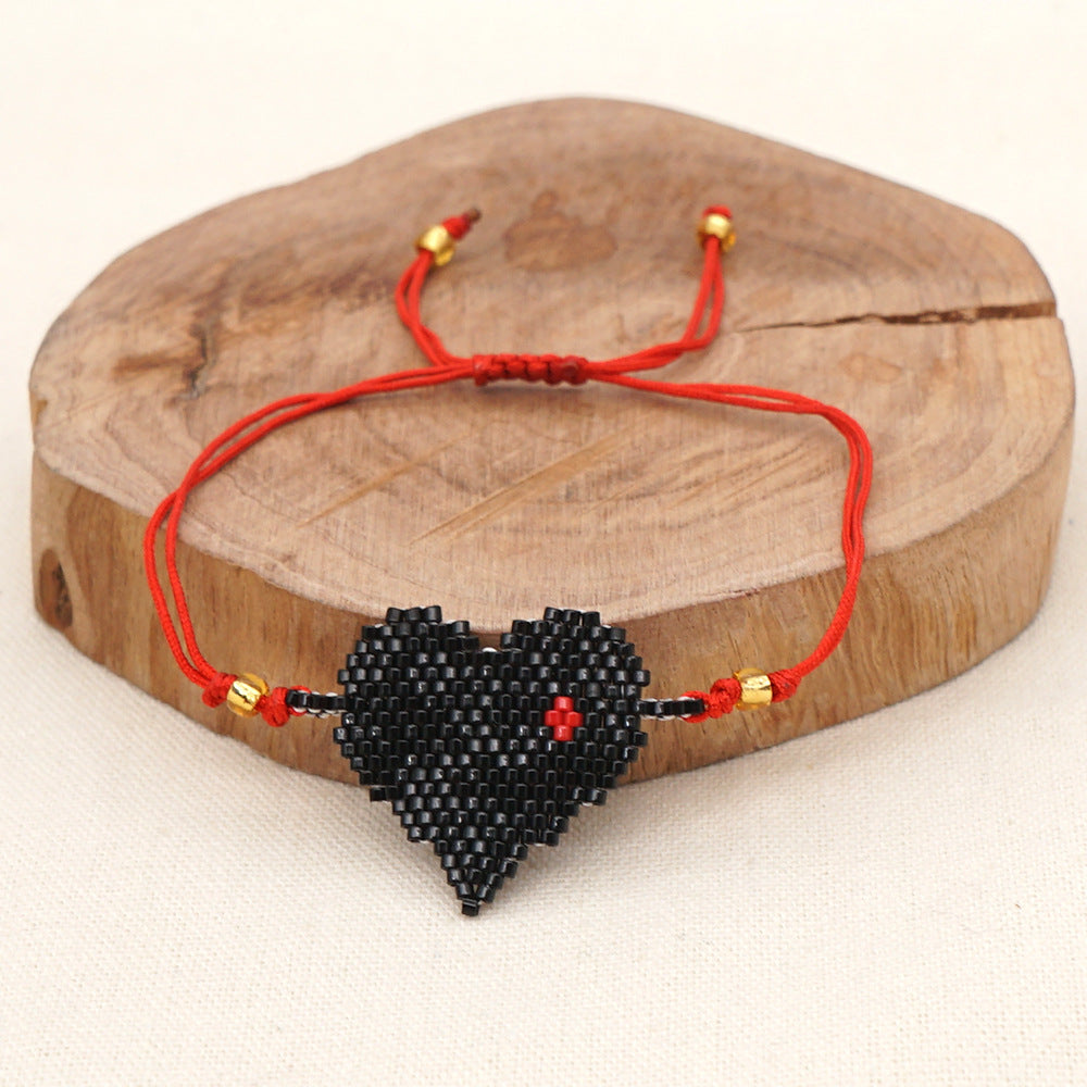 Valentine's Day Love Miyuki Rice Beads Bracelet