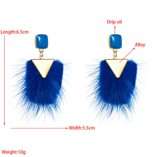 Fashion Solid Color Alloy Women's Drop Earrings 1 Pair