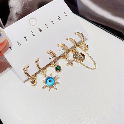 Yakemiyou Fashion Letter Copper Artificial Gemstones Earrings In Bulk