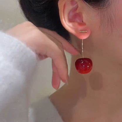 1 Pair Lady Fruit Alloy Women's Drop Earrings