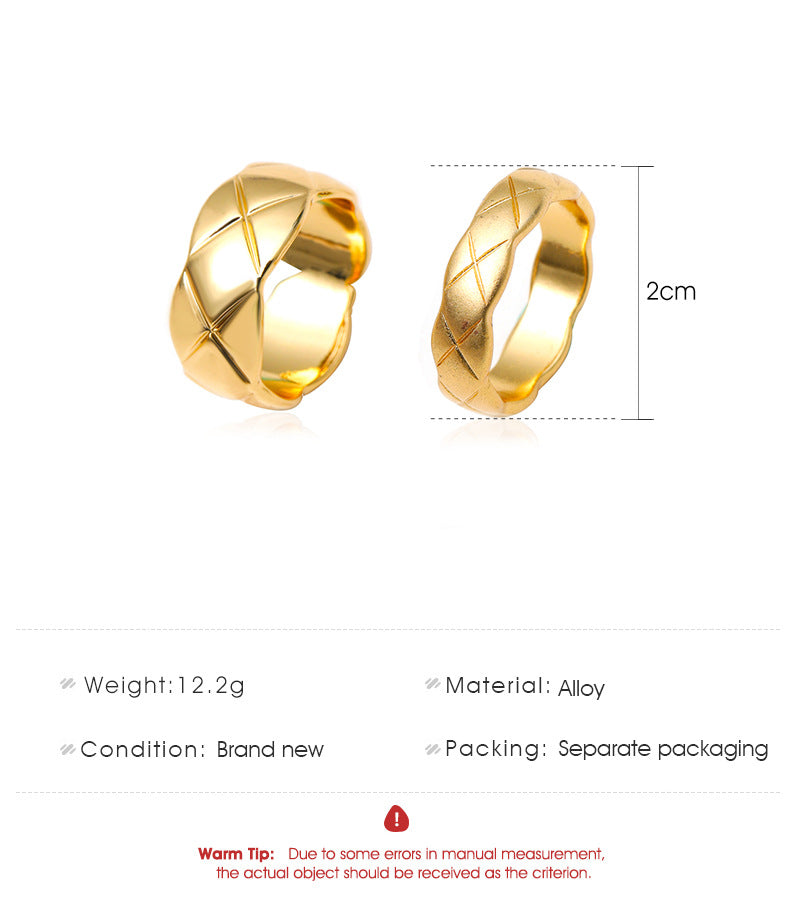 Fashion New Style Cross Diamond Creative Retro Ring Set