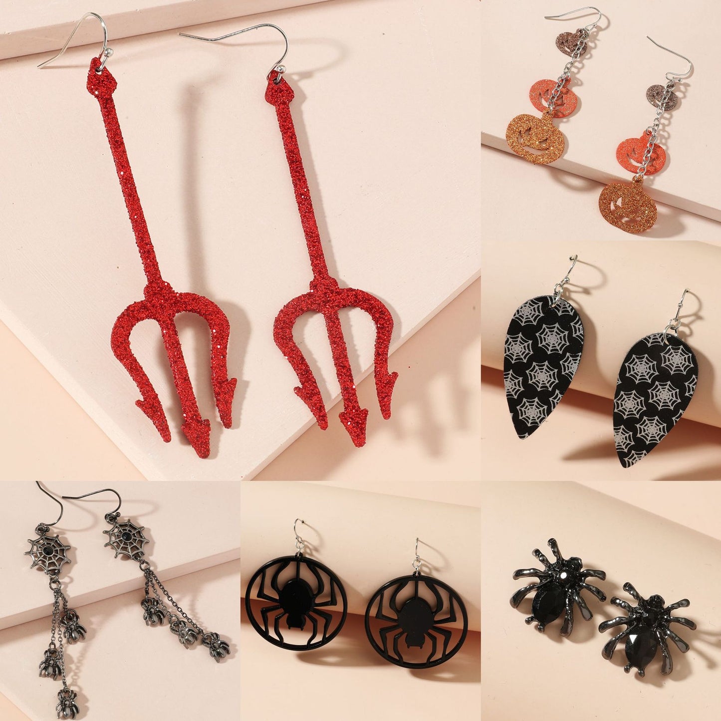 Fashion Spider Bat Alloy Plating Women's Drop Earrings 1 Pair