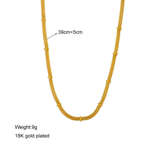 Women Chain Titanium Steel Electroplating Jewelry Sets