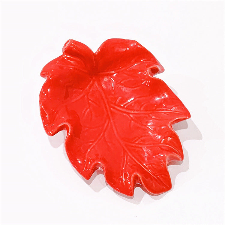 Pastoral Leaf Ceramics Soap Dish