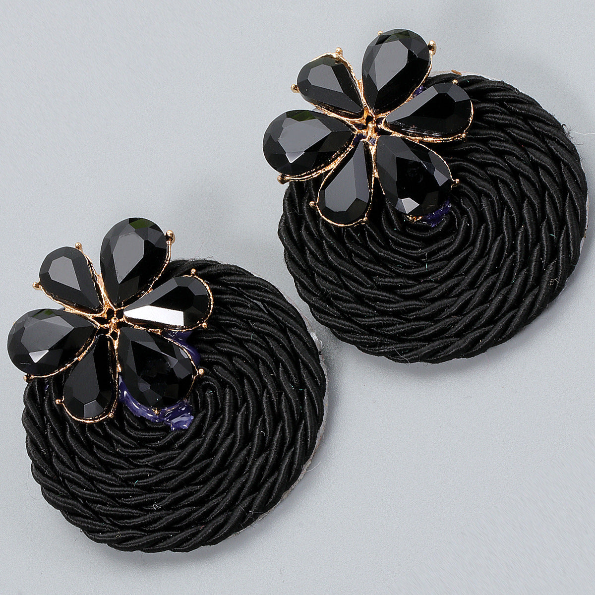 Fashion Hand-woven Round Earrings