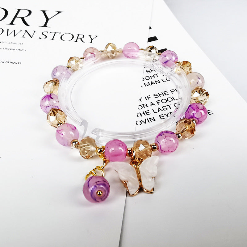 Fashion Butterfly Glass Beaded Women's Bracelets