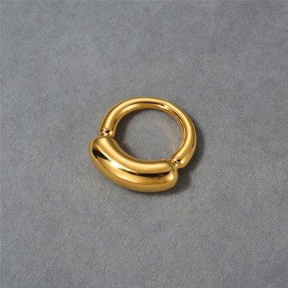 Simple Style Geometric Copper Plating 18k Gold Plated Rings