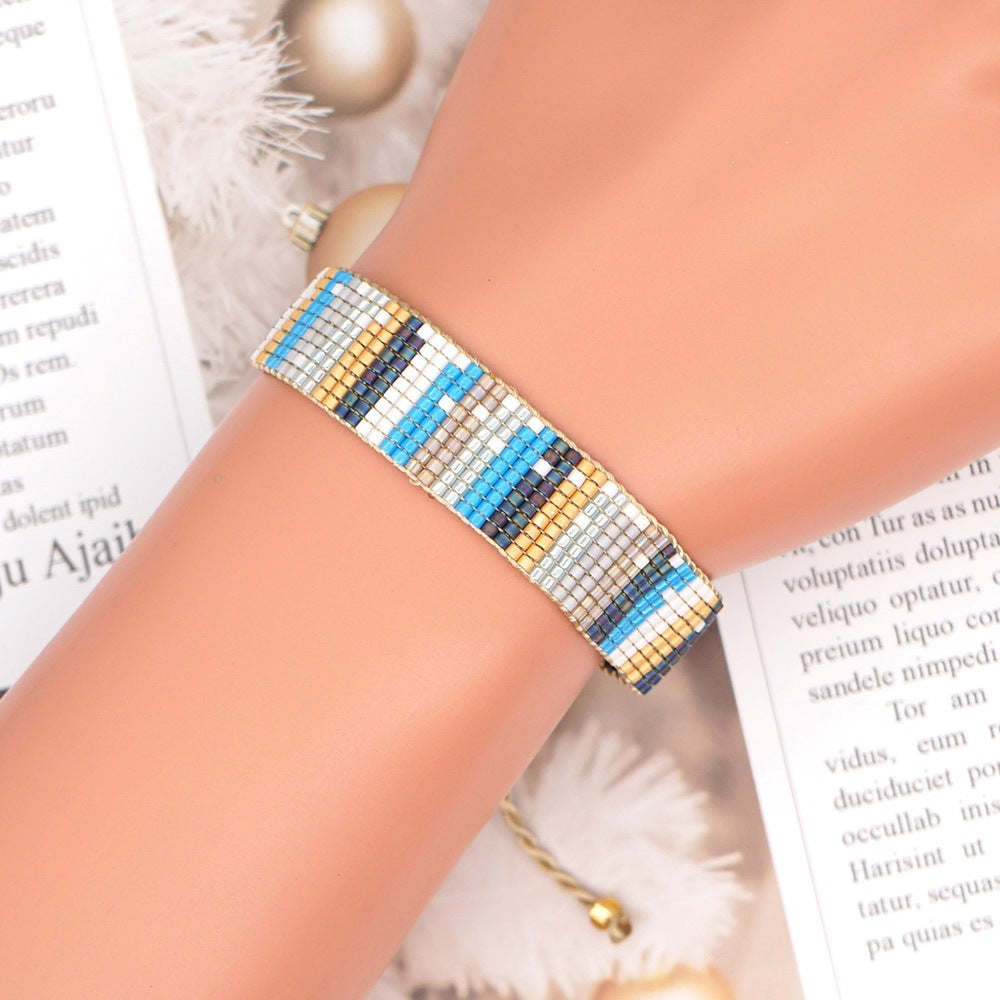 Miyuki Rice Beads Hand-woven Bohemian Retro Bracelet