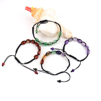 Ethnic Style Square Natural Stone Braid Bracelets