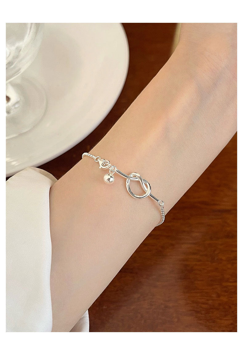 Simple Style Solid Color Sterling Silver Plating Gold Plated Bracelets