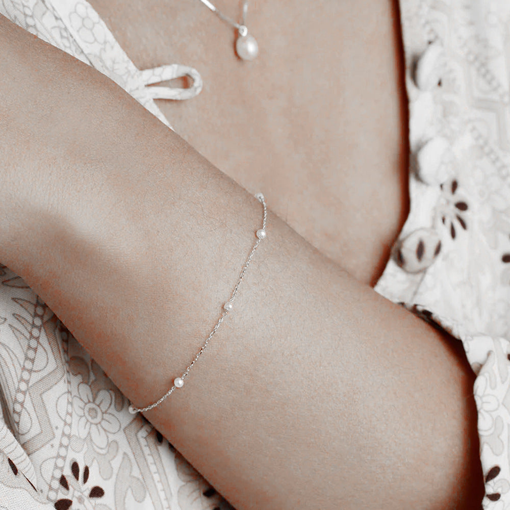 Elegant Geometric Sterling Silver Plating Bracelets