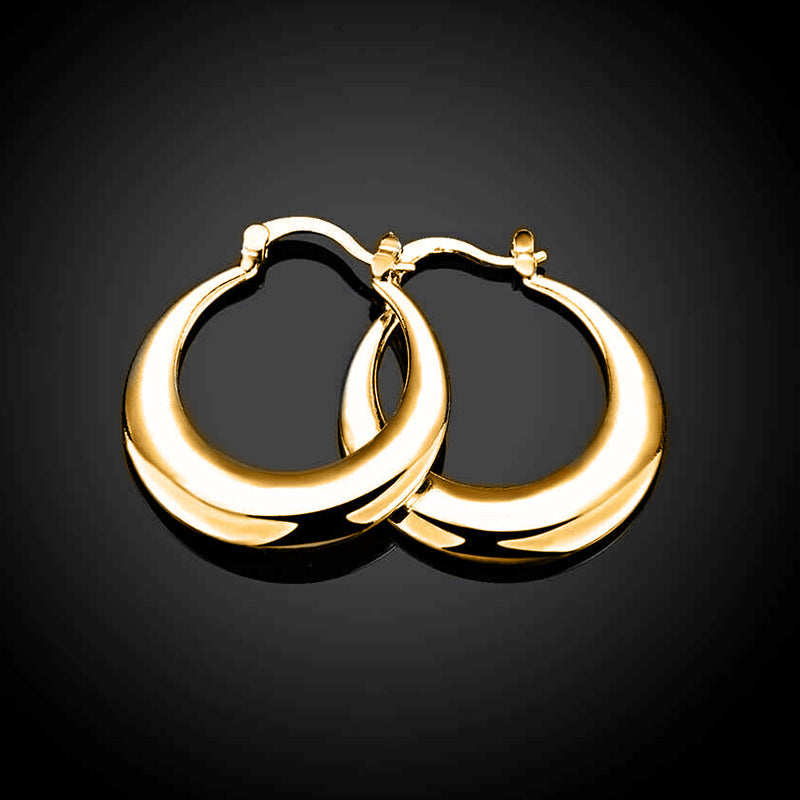 1 Pair IG Style Modern Style Commute U Shape Round Plating Copper Earrings
