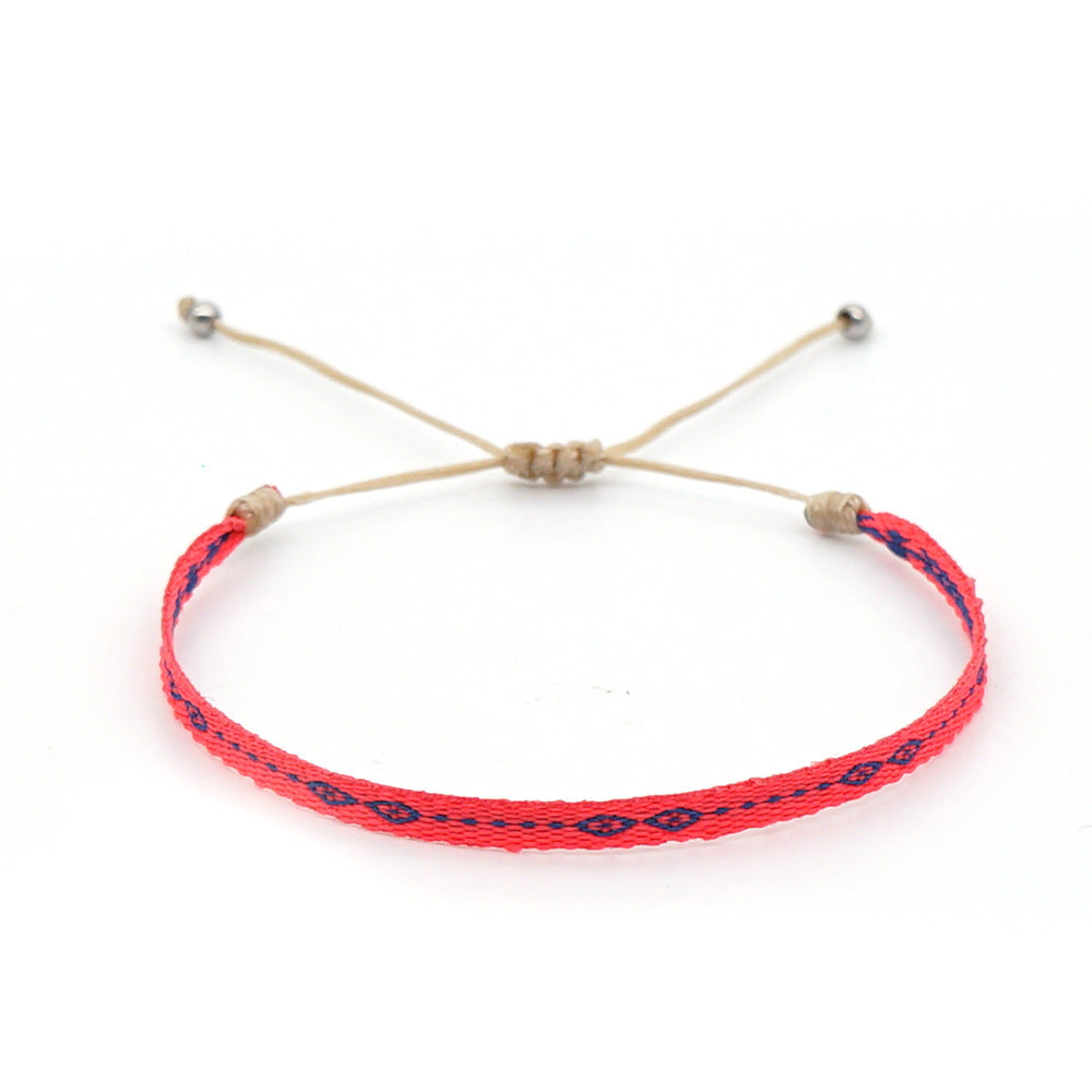 Wholesale Ethnic Style Plaid Adjustable Bracelet Gooddiy