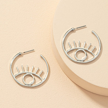 Fashion Plating Alloy No Inlaid Earrings