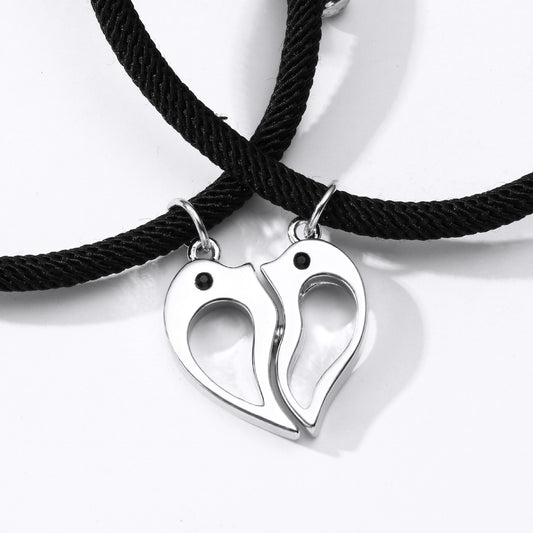 Elegant Simple Style Dolphin Alloy Plating Valentine's Day Couple Bracelets