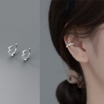 Fashion U Shape Copper Plating Zircon Women's Ear Studs 1 Piece