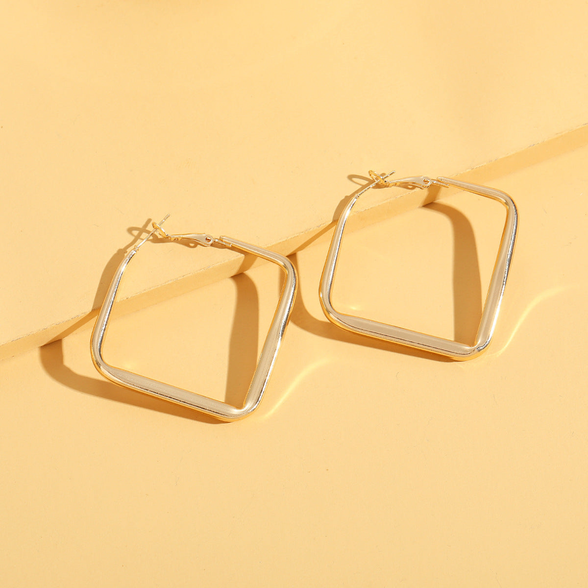 Fashion Small Accessories Simple Metal Hoop Earrings