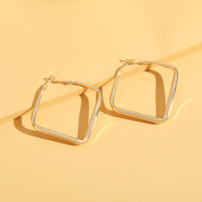 Fashion Small Accessories Simple Metal Hoop Earrings