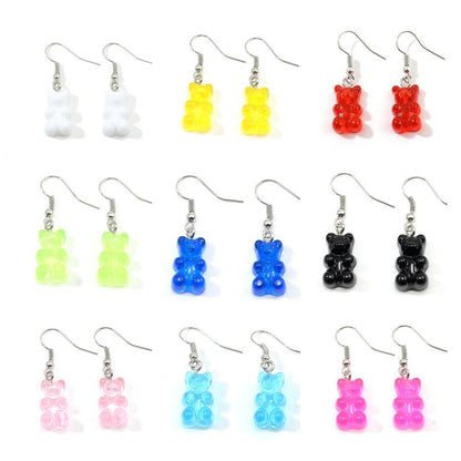 1 Pair Cartoon Style Bear Alloy Earrings