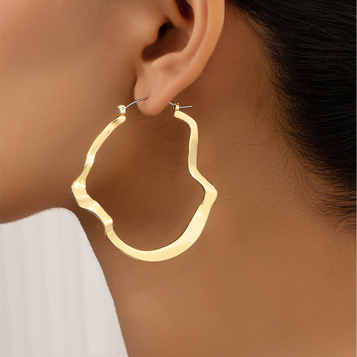 1 Pair Simple Style Geometric Plating Alloy Earrings