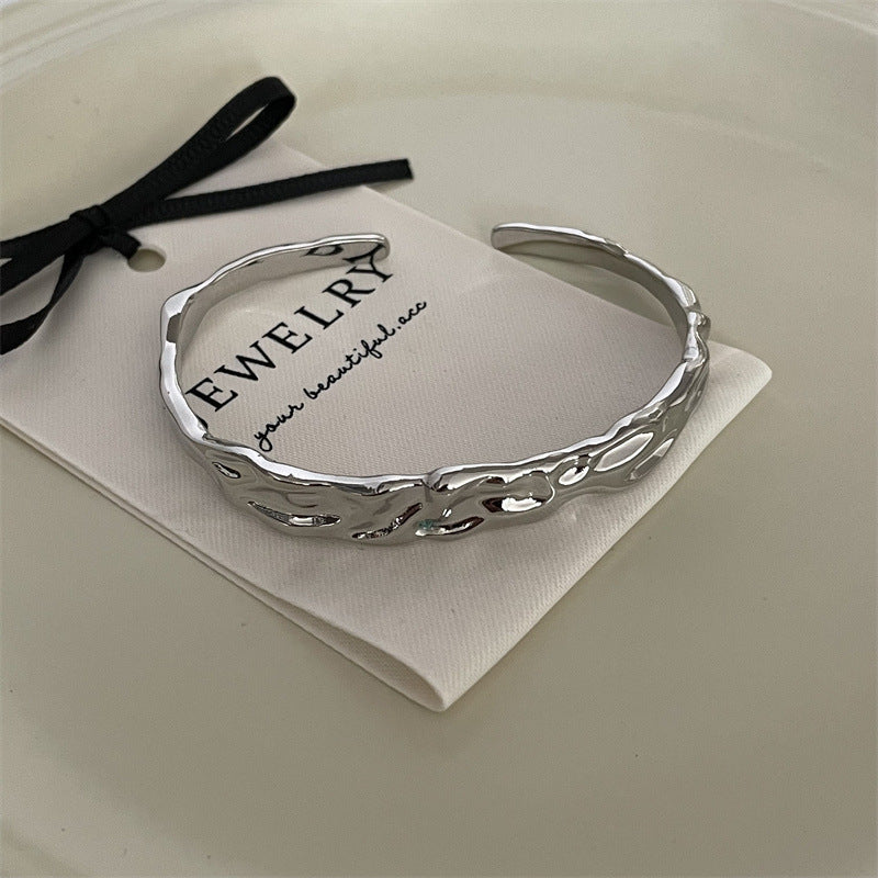 Simple Style Solid Color Alloy Plating Unisex Bangle