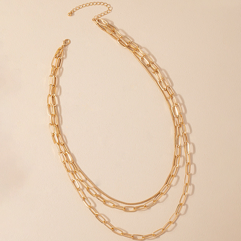 Geometric Alloy Iron Wholesale Necklace